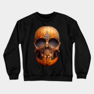 Pumpkin Skull Halloween Crewneck Sweatshirt
